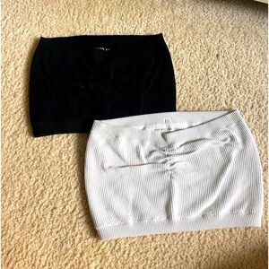 american eagle ruched tube top